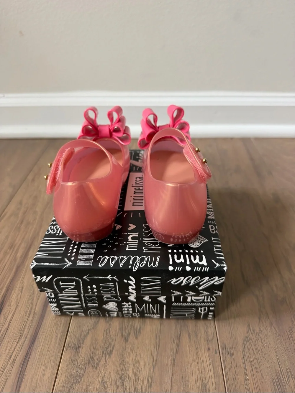Mini Melissa Pink Mary Janes with Bow